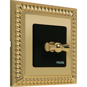 ROTARY SWITCH SEVILLA COLLECTION IN BRIGHT GOLD