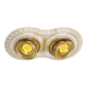 SPOTLIGHT SAN SEBASTIAN TWO COLLECTION BRIGHT GOLD WITH WHITE PATINA