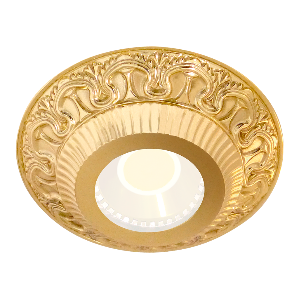 SPOTLIGHT CORDOBA IP44 OPAQUE GLASS COLLECTION IN BRIGHT GOLD