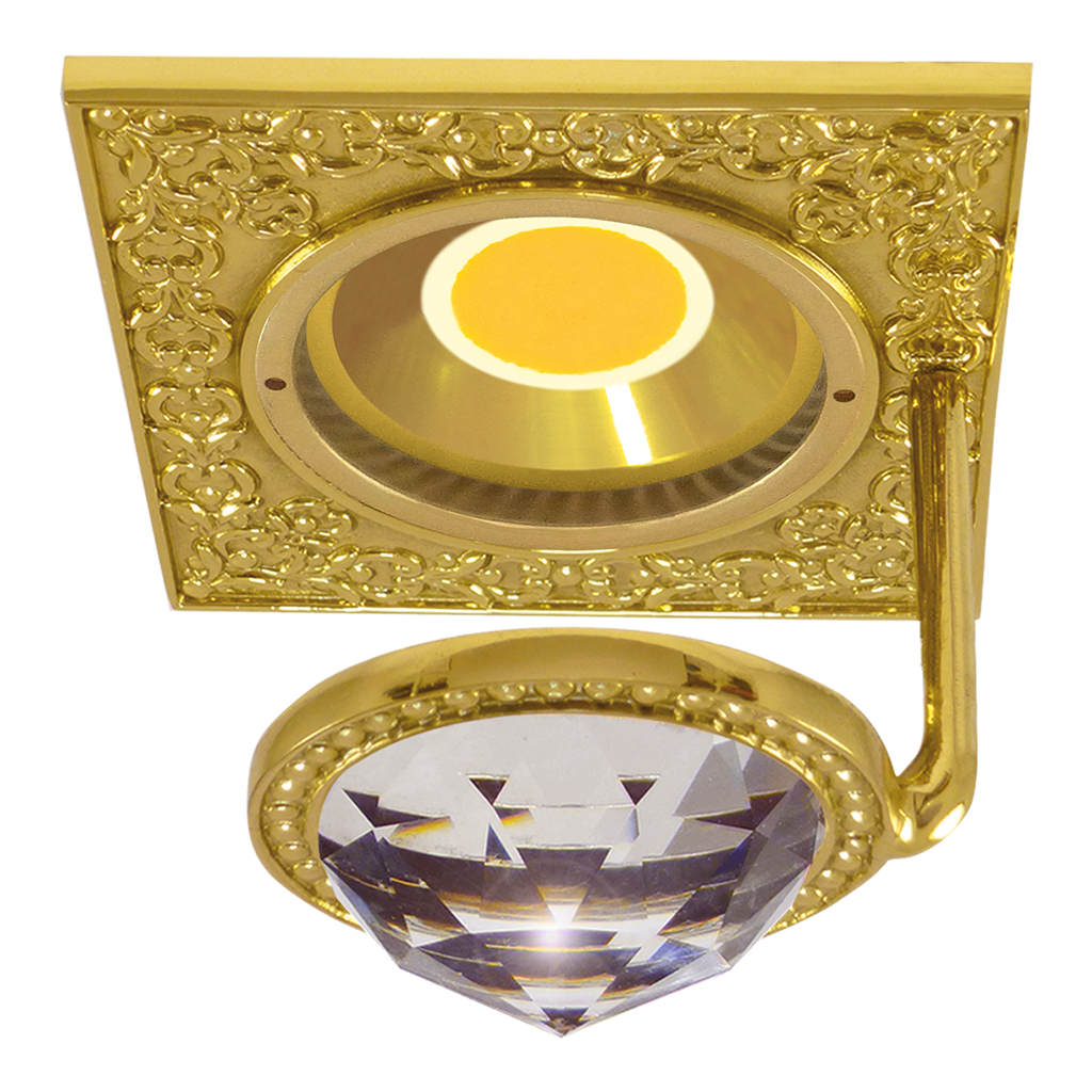SPOTLIGHT CRYSTAL DE LUXE SAN SEBASTIAN COLLECTION WITH LED IN BRIGHT GOLD