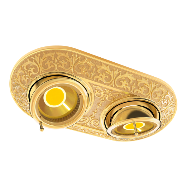 SPOTLIGHT EMPORIO TWO COLLECTION WITH LED IN BRIGHT GOLD