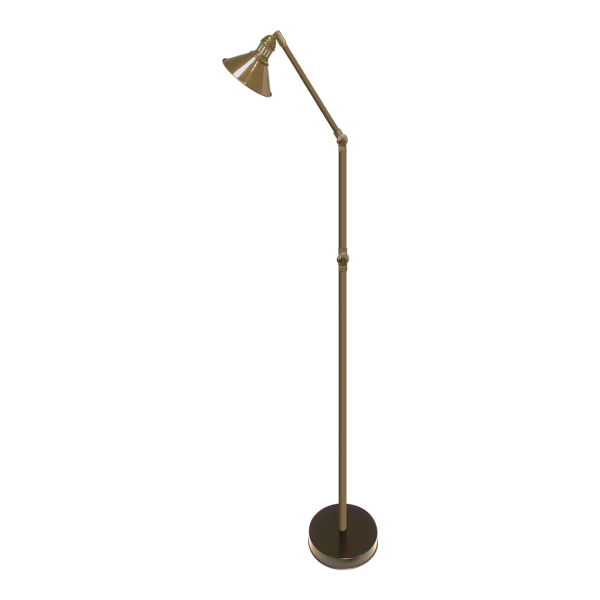 BRASS FLOOR LAMP MARSALA IN BRIGHT PATINA