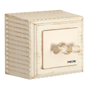 SURFACE ROTARY SWITCH ROMA COLLECTION IN WHITE DECAPE