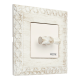 ROTARY SWITCH PROVENCE SAN SEBASTIAN COLLECTION IN WHITE DECAPE