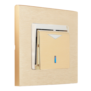 HOTEL CARD SWITCH SoHo COLLECTION IN BRUSHED BRASS