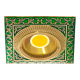 SPOTLIGHT SMALTO ITALIANO SAN SEBASTIAN COLLECTION, BRIGHT GOLD WITH GREEN