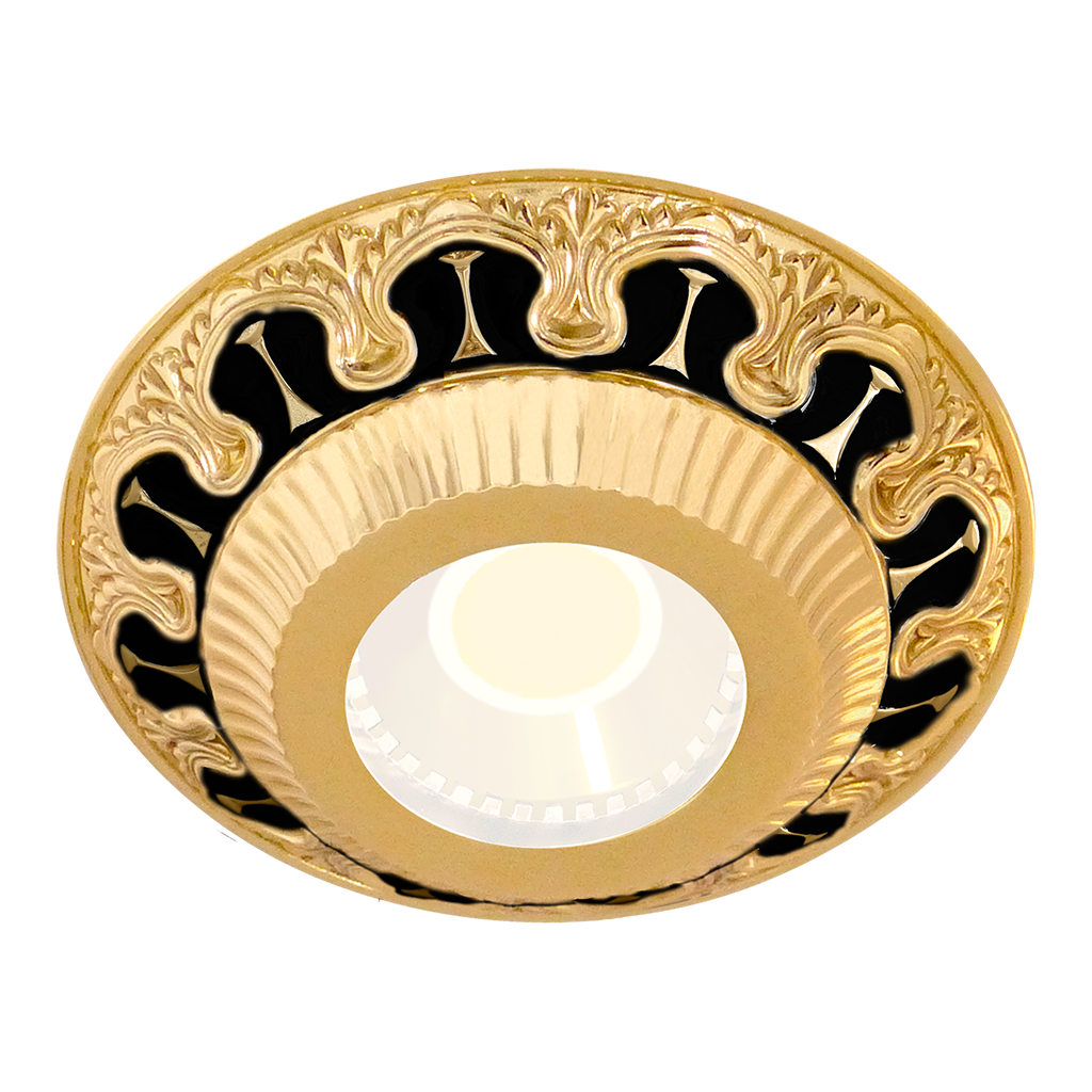 SPOTLIGHT SMALTO ITALIANO CORDOBA COLLECTION, BRIGHT GOLD AND BLACK