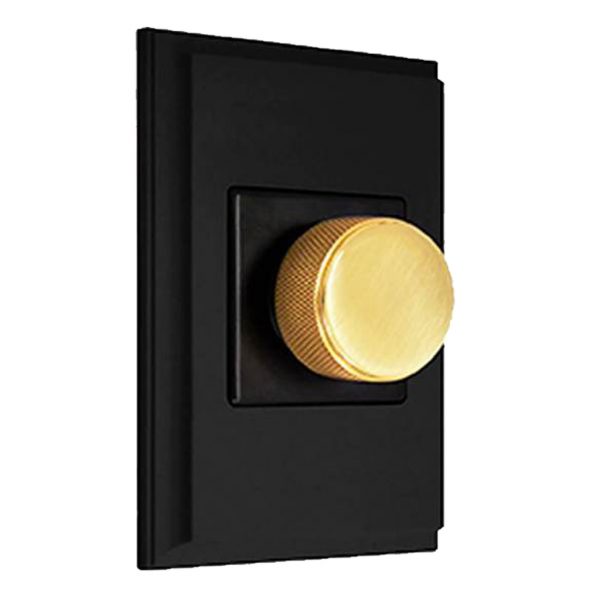 MARCO SWITCH IN MATT BLACK WITH ROTARY DIMMER